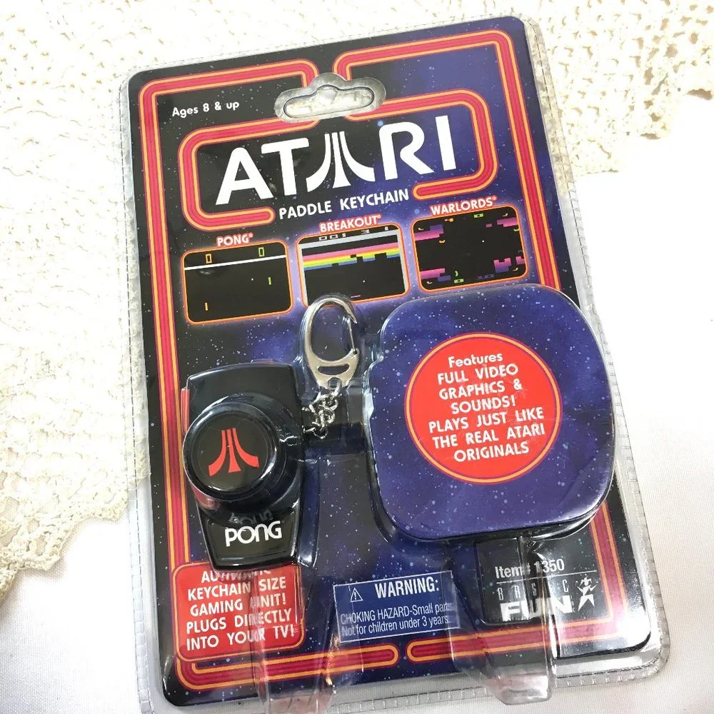 Atari Keychain Pong/Breakout/Warlords Vtg 2006